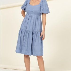 Fit me again tiered midi dress!